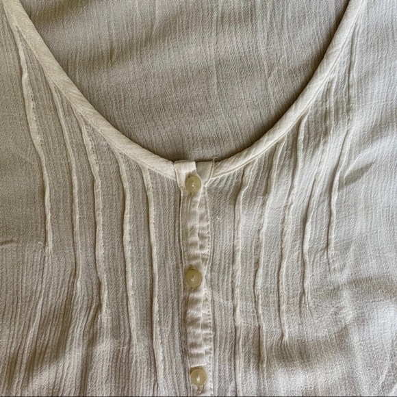 White Roxy Peasant Blouse - Picture 3 of 5